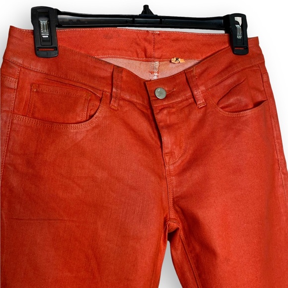 J Brand Sample Coated Red Super Skinny Jeans 29” - Picture 9 of 11